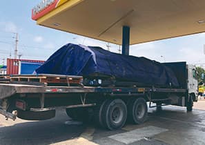 Fotografía de transporte-en-camion-plataforma